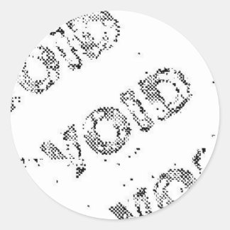 void_static runder aufkleber