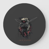 Void Walker Astronaut Heavy Metal Große Wanduhr (Vorderseite)
