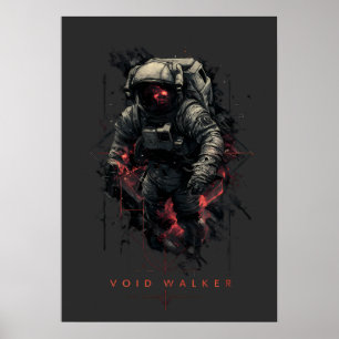 Void Walker Astronaut Heavy Metal Poster