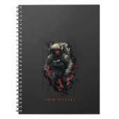 Void Walker Astronaut Schwerer Metall Notizblock (Vorderseite)