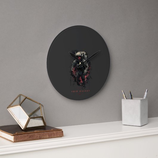 Void Walker Astronaut Schwerer Metallstil Große Wanduhr (Büro)