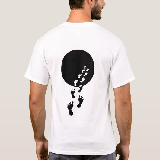 VOID WALKER Minimalistische Ästhetik T-Shirt (Rückseite)