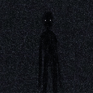 Voidcore Schatten-Entitäts-Kunstprint - Gruselig l Poster