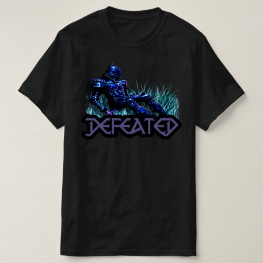 VoidForge "Besiegt" Dark Fantasy gefallener Ritter T-Shirt (Design vorne)