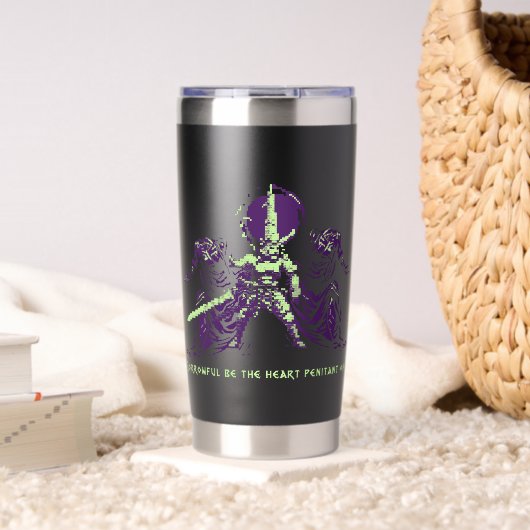 Voidforge "Penitent One" Dark Fantasy Pixel Art Tr Thermobecher (Wohnzimmer (gedreht))