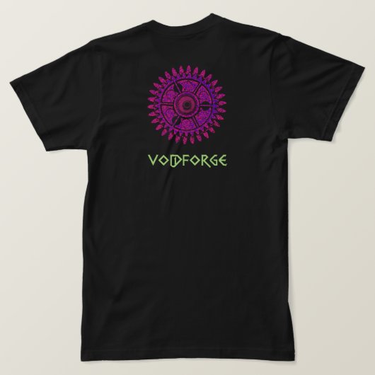 VoidForge Zahnrad Sci-Fi Grafik T-Shirt (Design Rückseite)