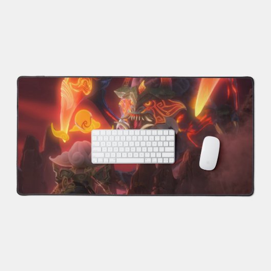 Void's Terror Gaming Desk Mat | Jahr des Drachen Schreibtischunterlage (Tastatur & Maus)