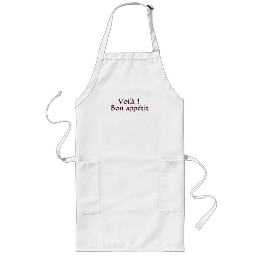 Voilà! Bon appétit Lange Schürze (Vorne)