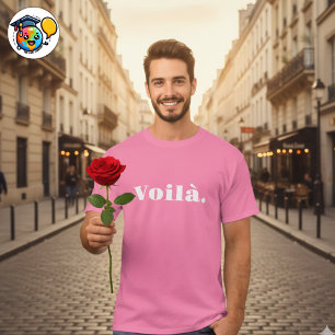 Voilà Shirt, französisches Spenden, Paris Word T-Shirt