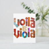 Voilà Viola! Postkarte (Stehend Vorderseite)