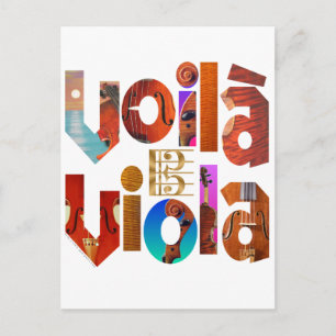 Voilà Viola! Postkarte