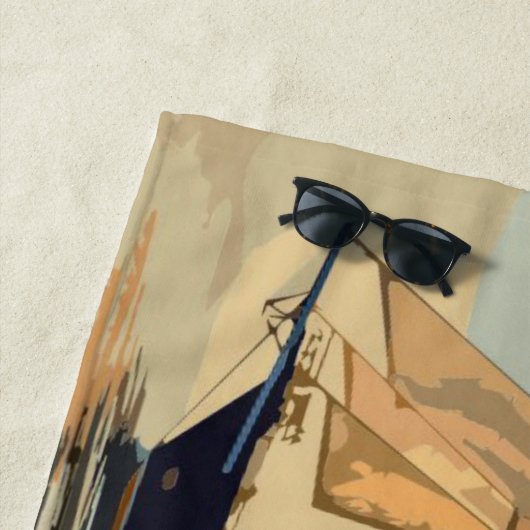 Voilier Strandtuch (Beispiel)