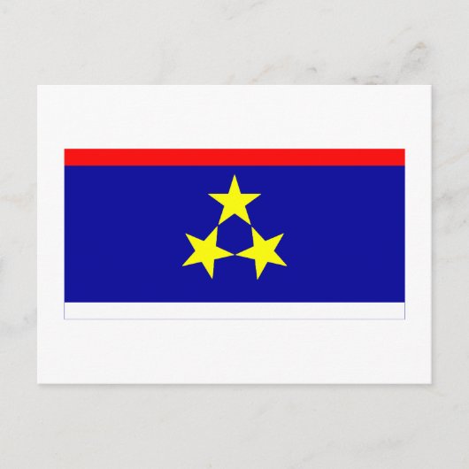 Vojvodina-Flagge Postkarte (Vorderseite)