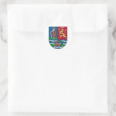 Vojvodina grb, Wappen Runder Aufkleber (Tasche)