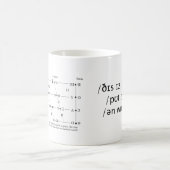 Vokal-Quadrant-Tasse /yo ʊr/IPA Kaffeetasse (Mittel)