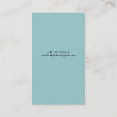 Vokalist Visitenkarte (Rückseite)