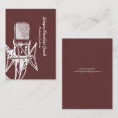 Vokalist Visitenkarte (Vorne/Hinten)