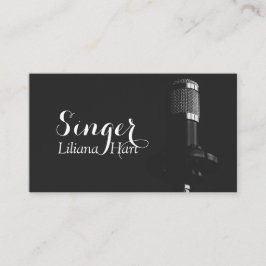 Vokalisten, Sänger, Musikbusiness-Karte Visitenkarte