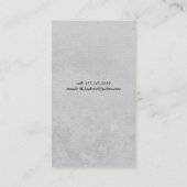 Vokaltextur Visitenkarte (Rückseite)