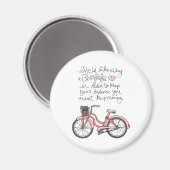 vol25 Leben ist wie Fahrradfahren Magnet (Vorderseite/Rückseite)