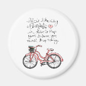 vol25 Leben ist wie Fahrradfahren Magnet (Vorne)