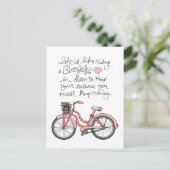 vol25 Leben ist wie Fahrradfahren Postkarte (Stehend Vorderseite)