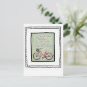 Vol25- Leben ist wie Fahrradfahren Postkarte (Stehend Vorderseite)