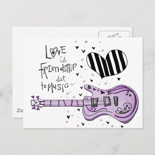 Vol25 Liebe ist Freundschaft Postkarte (Vorne/Hinten)