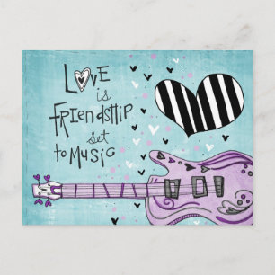 Vol25- Liebe ist Freundschaftspostkarte Postkarte