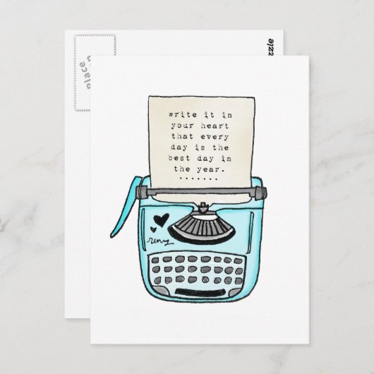 Vol25 schreiben Sie es in Ihr Herz Postkarte (Vorne/Hinten)