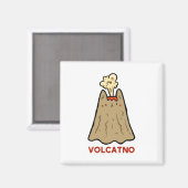 Vol-cat-no Niedlich Cat Pun Magnet (Vorderseite/Rückseite)