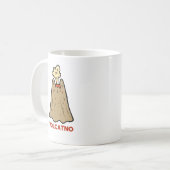 Vol-cat-no Niedlich Cat Pun Tasse (Vorderseite Links)