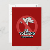 VOLCA-NO POSTKARTE (Vorne/Hinten)
