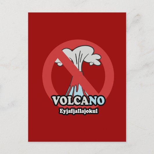 VOLCA-NO POSTKARTE (Vorderseite)