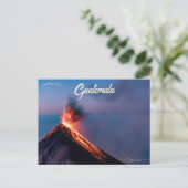 Volcán de Fuego Guatemala Postkarte (Stehend Vorderseite)