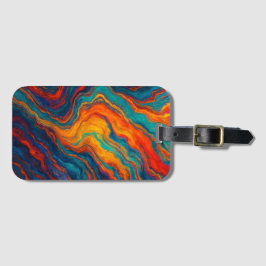 Volcanic Color Flow Texture Gepäckanhänger