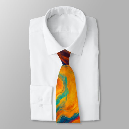 Volcanic Color Flow Texture Krawatte (Gebunden)