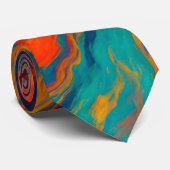 Volcanic Color Flow Texture Krawatte (Gerollt)