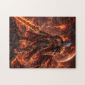 Volcanic Planet Alien Warrior Puzzle (Horizontal)