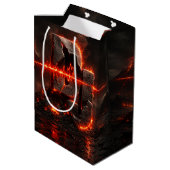 Volcanic Pulse DJ Mittlere Geschenktüte (Rückseite Schrägansicht)