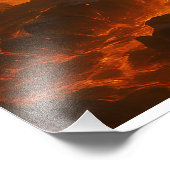 Volcanic White Tiger Premium Wall Art – Fine Art C Fotodruck (Ecke)