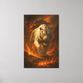 Volcanic White Tiger Premium Wall Art – Fine Art C Leinwanddruck (Vorderseite)