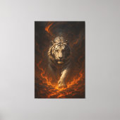 Volcanic White Tiger Premium Wall Art – Fine Art C Leinwanddruck (Vorderseite)