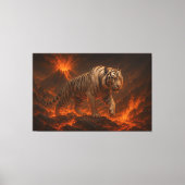 Volcanic White Tiger Premium Wall Art – Fine Art C Leinwanddruck (Vorderseite)
