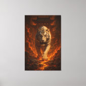 Volcanic White Tiger Premium Wall Art – Fine Art C Leinwanddruck (Vorderseite)