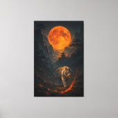 Volcanic White Tiger Premium Wall Art – Fine Art C Leinwanddruck (Vorderseite)