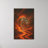 Volcanic White Tiger Premium Wall Art – Fine Art C Leinwanddruck (Vorderseite)