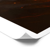 Volcanic White Tiger Premium Wall Art – Fine Art C Poster (Ecke)