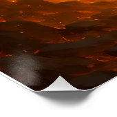 Volcanic White Tiger Premium Wall Art – Fine Art C Poster (Ecke)