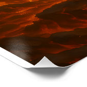 Volcanic White Tiger Premium Wall Art – Fine Art C Poster (Ecke)